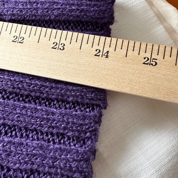 Silhouettes Women's 3X Purple Knit Cardigan w/Belt Acrylic & Ramie Blend - Picture 10 of 10